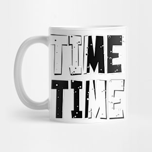 Black White Time Mug